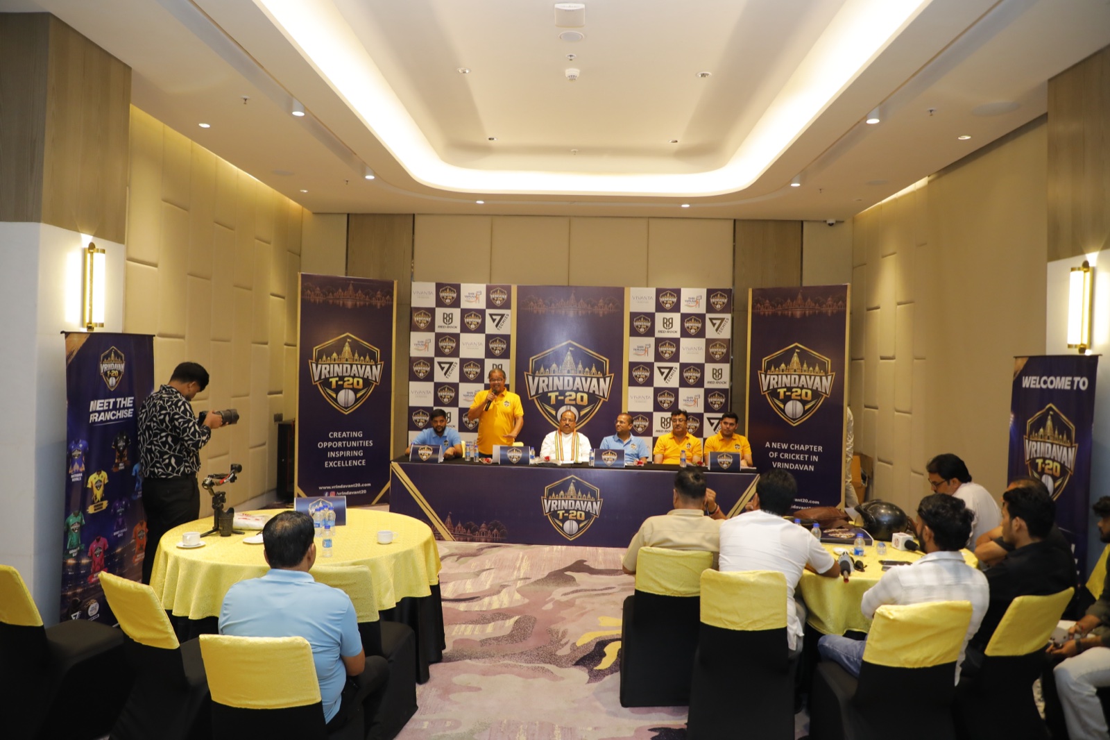 Vrindavan T-20 Media Conference 6
